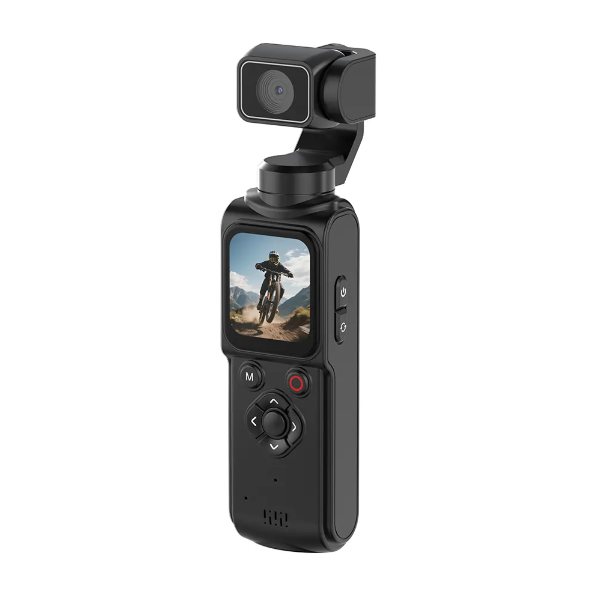 Pocket Action Camera Handheld Gimbal Stabilizer 64MP | 330° AI Face Tracking | 1.72" Touch Screen | 31 Filters | Ultra HD Vlog Camera