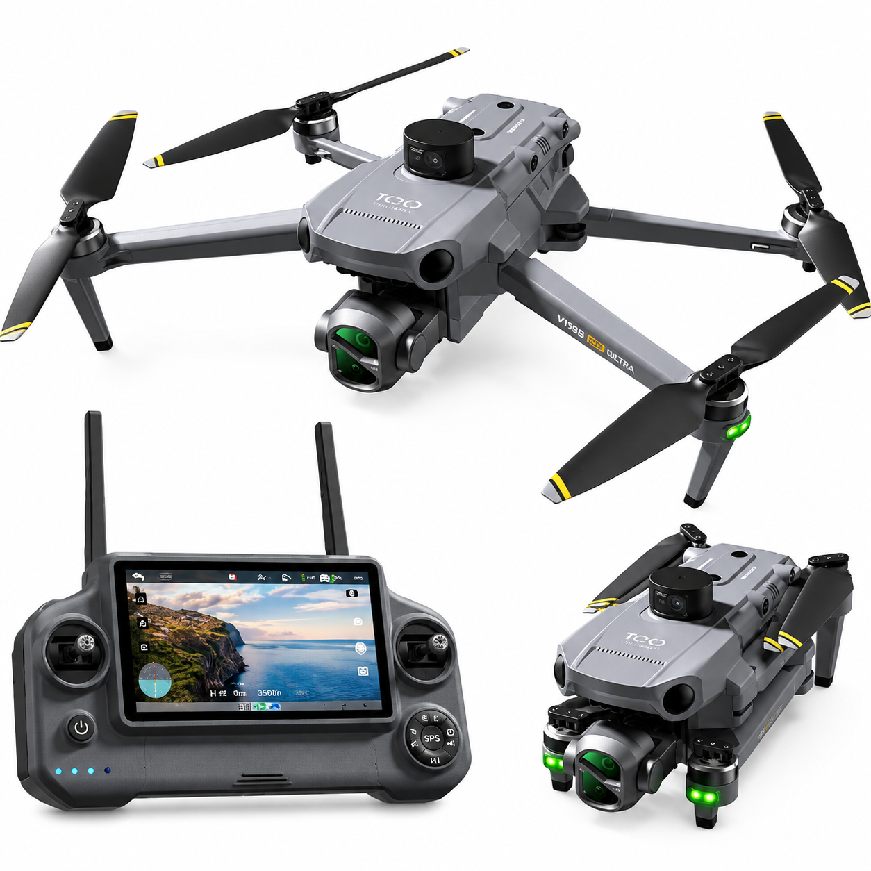 YI001 Monster 8K Drone with HD Camera | GPS RC Foldable Drone
